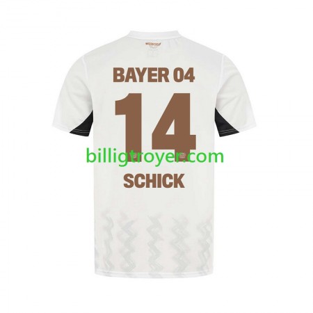 Billige Fotballdrakter Bayer 04 Leverkusen Patrik Schick 14 Bortedraktsett 2024/25 Kortermet